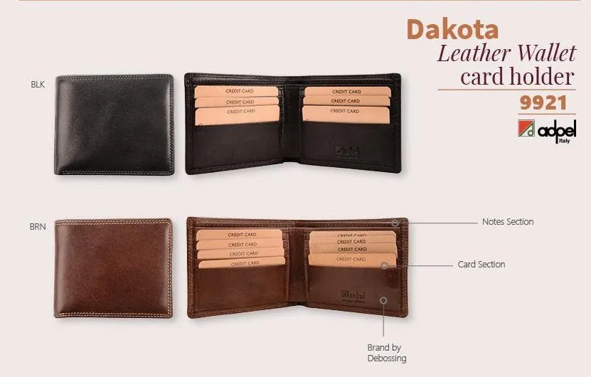 Adpel Dakota Leather 8CC Wallet | Brown