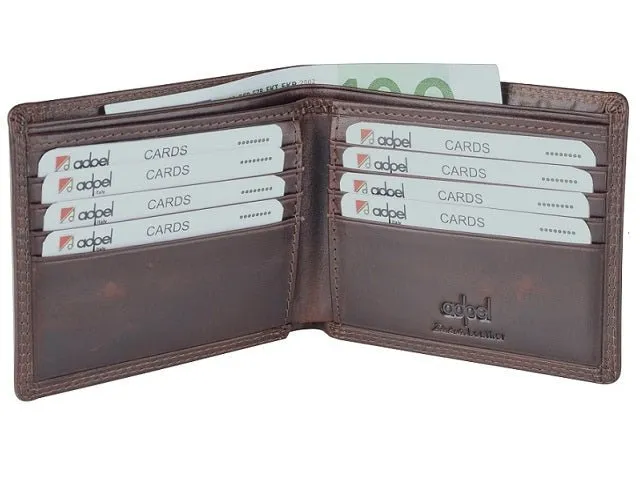 Adpel Dakota Leather 8CC Wallet | Brown