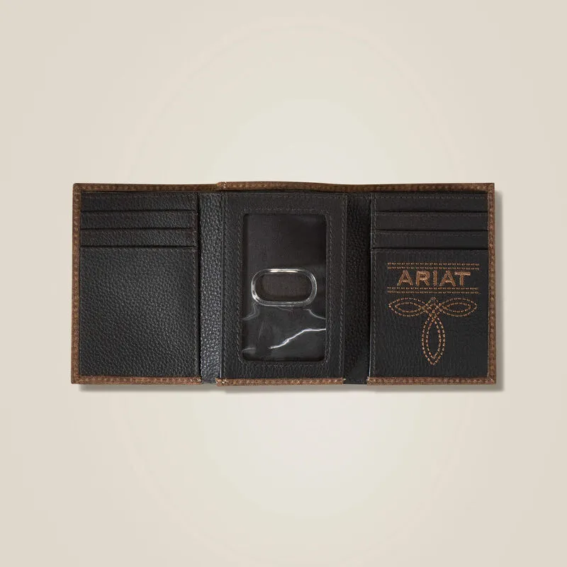 Ariat Mens Pebble Leather Bifold Wallet Style 10051127