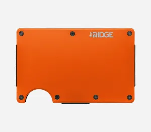 Basecamp Orange | Aluminum Minimalist Wallet - Cash Strap